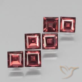 2.86 ct natürliche Merlot Rot Pyrop-Granat-Edelsteine, Quadrat, VS