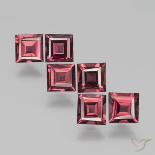 2.18ctw Natürlicher Merlot Rot Pyrop-Granat, Quadrat, VS