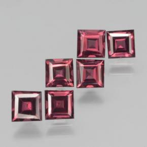 2.41 ct natürliche Lila Rot Pyrop-Granat-Edelsteine, Quadrat, VS