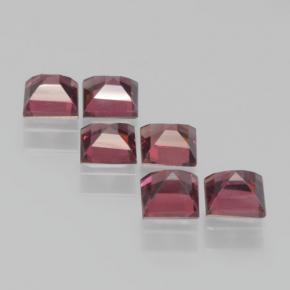 2.41 ct natürliche Lila Rot Pyrop-Granat-Edelsteine, Quadrat, VS