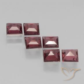 2.26 ct natürliche Himbeerrot Pyrop-Granat-Edelsteine, Quadrat, VS