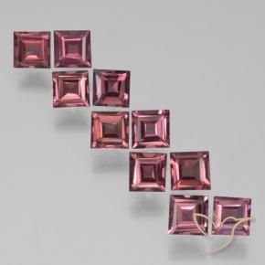 3.63 ct natürliche Mittel-Dunkelrot Pyrop-Granat-Edelsteine, Quadrat, VS
