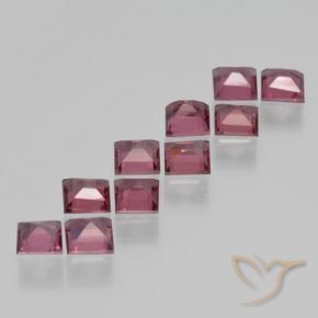 3.63 ct natürliche Mittel-Dunkelrot Pyrop-Granat-Edelsteine, Quadrat, VS