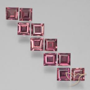 3.54 ct natürliche dunkelrot Pyrop-Granat-Edelsteine, Quadrat, VS
