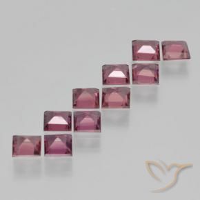 3.54 ct natürliche dunkelrot Pyrop-Granat-Edelsteine, Quadrat, VS