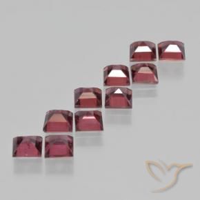 4.48 ct natürliche dunkelrot Pyrop-Granat-Edelsteine, Quadrat, VS