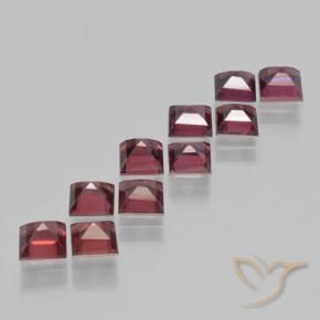 4.49 ct natürliche Scharlachrot Pyrop-Granat-Edelsteine, Quadrat, VS