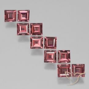 4.18 ct natürliche Himbeerrot Pyrop-Granat-Edelsteine, Quadrat, VS