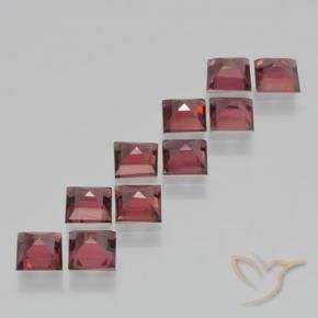 4.40 ct natürliche Rosaig-rot Pyrop-Granat-Edelsteine, Quadrat, VS
