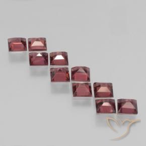 4.42 ct natürliche Scharlachrot Pyrop-Granat-Edelsteine, Quadrat, VS