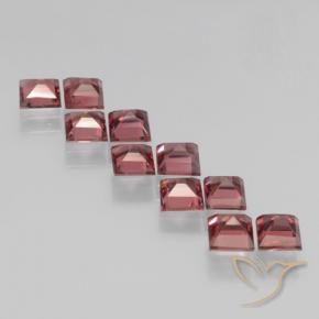 4.34 ct natürliche dunkelrot Pyrop-Granat-Edelsteine, Quadrat, VS