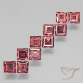 3.92 ct natürliche tiefrot Pyrop-Granat-Edelsteine, Quadrat, VS