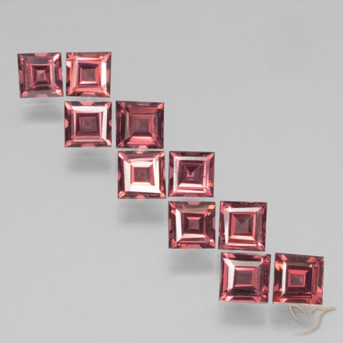 4.03ctw Natürlicher Merlot Rot Pyrop-Granat, Quadrat, VS