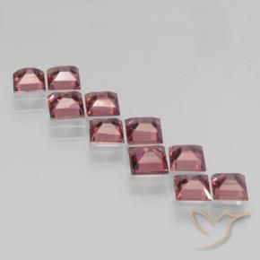 3.96 ct natürliche Mittelrot Pyrop-Granat-Edelsteine, Quadrat, VS