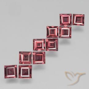 4.26 ct natürliche Mittel-Dunkelrot Pyrop-Granat-Edelsteine, Quadrat, VS