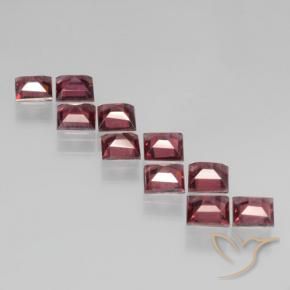 4.26 ct natürliche Mittel-Dunkelrot Pyrop-Granat-Edelsteine, Quadrat, VS
