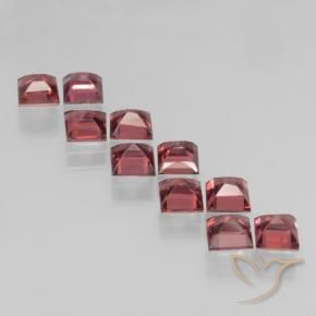 4.30 ct natürliche Scharlachrot Pyrop-Granat-Edelsteine, Quadrat, VS