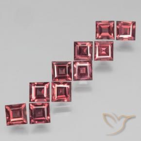 4.24 ct natürliche tiefrot Pyrop-Granat-Edelsteine, Quadrat, VS