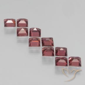 4.24 ct natürliche tiefrot Pyrop-Granat-Edelsteine, Quadrat, VS