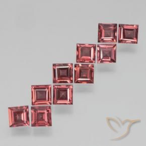 3.95 ct natürliche Purpurrot Pyrop-Granat-Edelsteine, Quadrat, VS