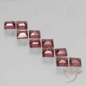 3.95 ct natürliche Purpurrot Pyrop-Granat-Edelsteine, Quadrat, VS