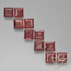 3.52 ct natürliche tiefrot Pyrop-Granat-Edelsteine, Quadrat, VS