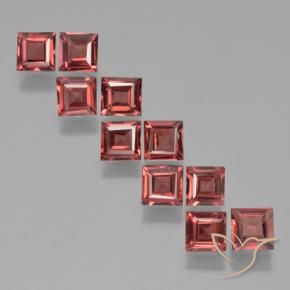 3.80 ct natürliche tiefrot Pyrop-Granat-Edelsteine, Quadrat, VS