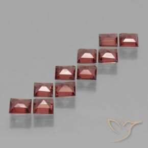 3.80 ct natürliche tiefrot Pyrop-Granat-Edelsteine, Quadrat, VS