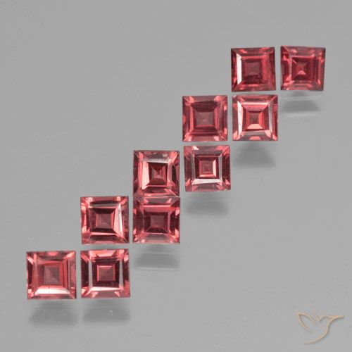 4.03ctw Natürlicher Scharlachrot Pyrop-Granat, Quadrat, VS