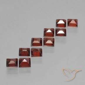 4.23 ct natürliche Mittelrot Pyrop-Granat-Edelsteine, Quadrat, VS