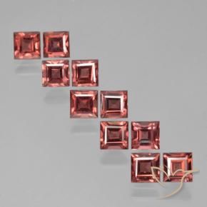 4.52 ct natürliche Mittelrot Pyrop-Granat-Edelsteine, Quadrat, VS
