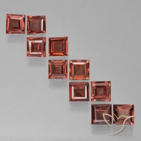 3.33 ct natürliche dunkelrot Pyrop-Granat-Edelsteine, Quadrat, VS