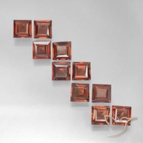 3.47 ct natürliche Mittelrot Pyrop-Granat-Edelsteine, Quadrat, VS