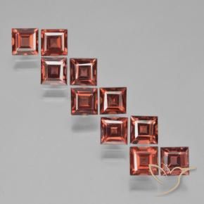 4.61 ct natürliche dunkelrot Pyrop-Granat-Edelsteine, Quadrat, VS