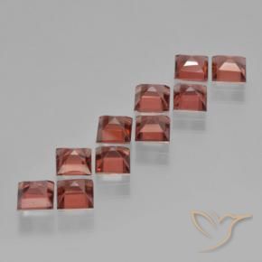 4.61 ct natürliche dunkelrot Pyrop-Granat-Edelsteine, Quadrat, VS