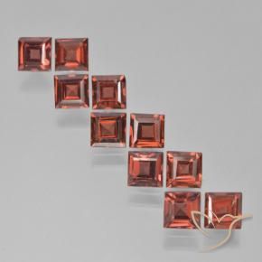 4.31 ct natürliche dunkelrot Pyrop-Granat-Edelsteine, Quadrat, VS