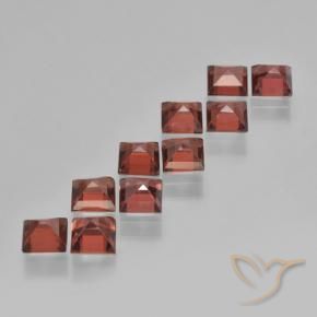 4.31 ct natürliche dunkelrot Pyrop-Granat-Edelsteine, Quadrat, VS