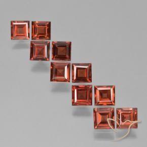 4.26 ct natürliche Mittelrot Pyrop-Granat-Edelsteine, Quadrat, VS