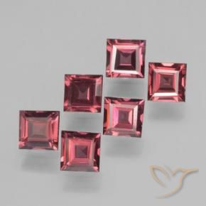 2.34 ct natürliche tiefrot Pyrop-Granat-Edelsteine, Quadrat, VS