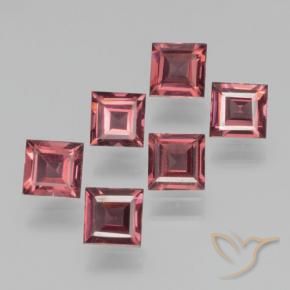 2.41 ct natürliche Rosaig-rot Pyrop-Granat-Edelsteine, Quadrat, VS