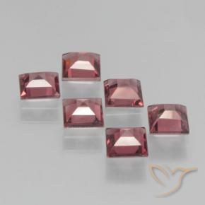2.41 ct natürliche Rosaig-rot Pyrop-Granat-Edelsteine, Quadrat, VS