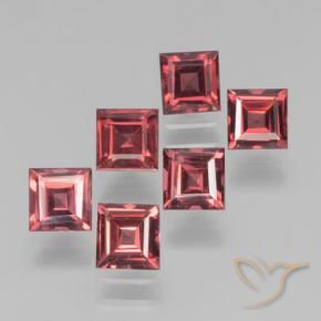 2.82 ct natürliche Rosaig-rot Pyrop-Granat-Edelsteine, Quadrat, VS