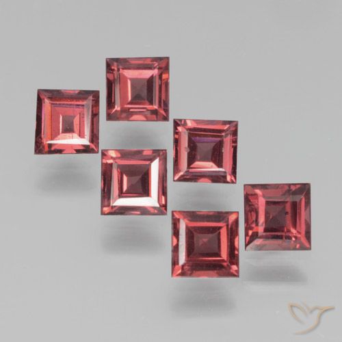 2.55ctw Natürlicher Scharlachrot Pyrop-Granat, Quadrat, VS