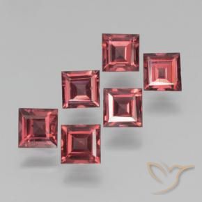 2.55 ct natürliche Scharlachrot Pyrop-Granat-Edelsteine, Quadrat, VS