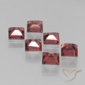 2.55 ct natürliche Scharlachrot Pyrop-Granat-Edelsteine, Quadrat, VS