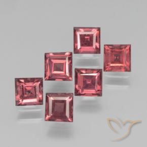 2.65 ct natürliche Scharlachrot Pyrop-Granat-Edelsteine, Quadrat, VS