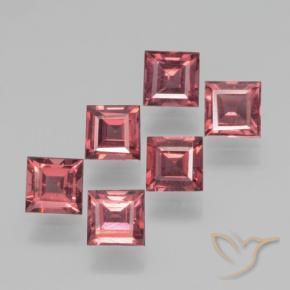 2.51 ct natürliche Mittel-Dunkelrot Pyrop-Granat-Edelsteine, Quadrat, VS