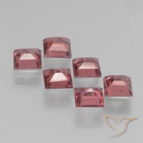 2.51 ct natürliche Mittel-Dunkelrot Pyrop-Granat-Edelsteine, Quadrat, VS