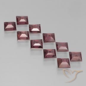 3.51 ct natürliche dunkelrot Pyrop-Granat-Edelsteine, Quadrat, VS