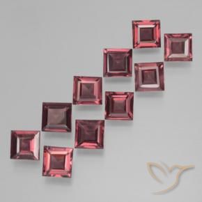 3.82 ct natürliche tiefrot Pyrop-Granat-Edelsteine, Quadrat, VS